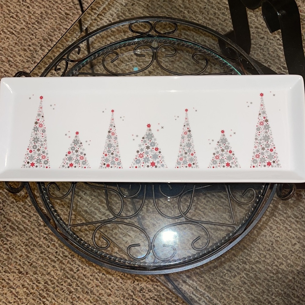 Food Network Holiday serving rectangle serving platter/tray. NWT